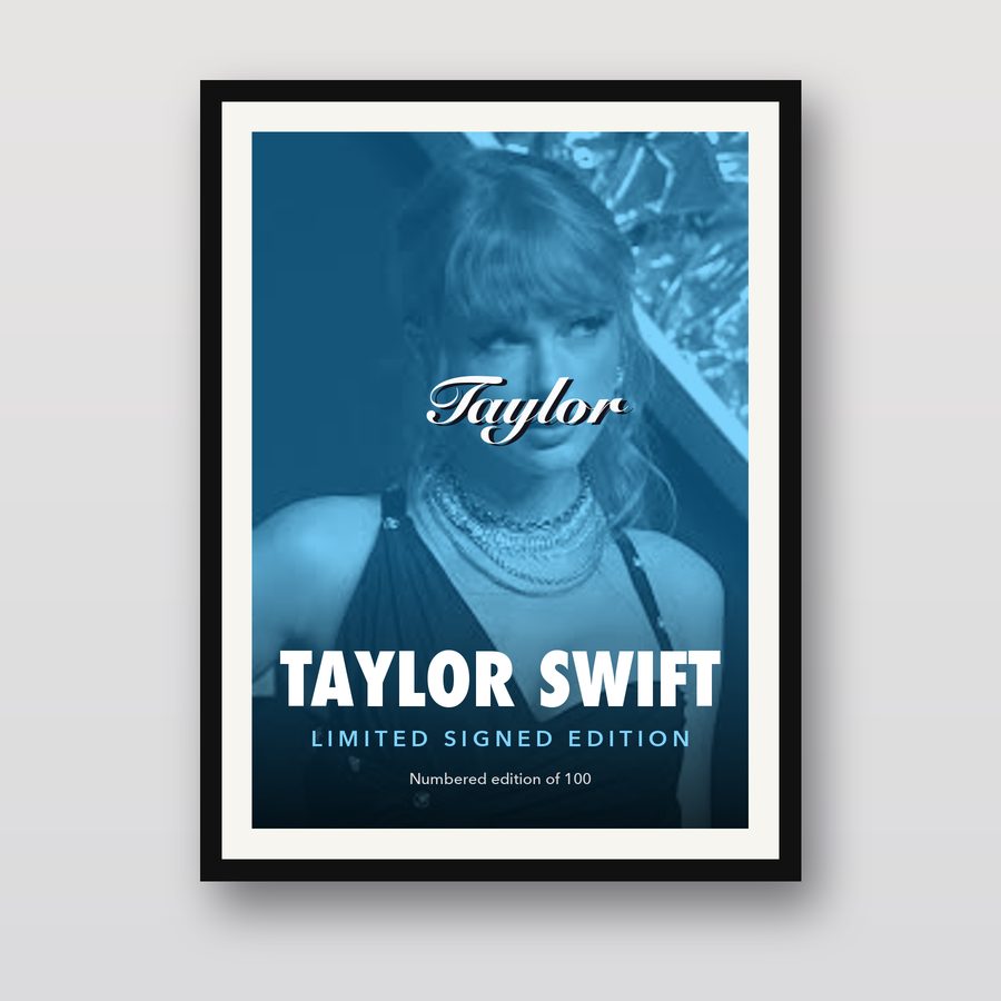 Signed Taylor Swift Poster