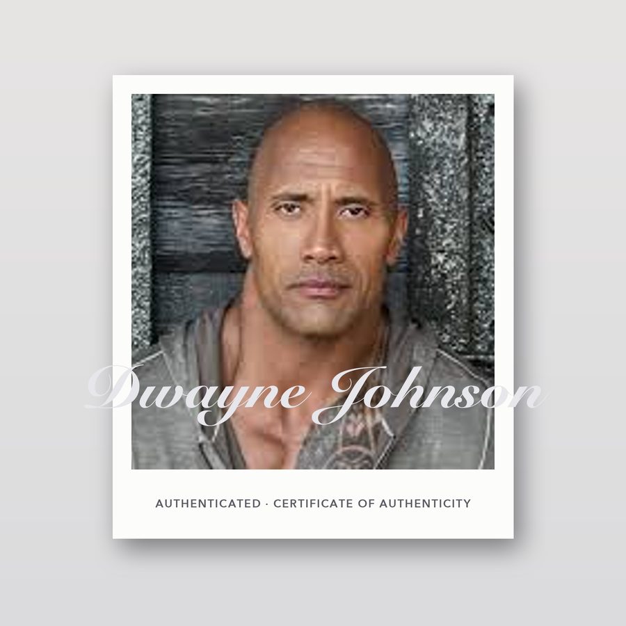 Autographed Dwayne Johnson 8x10 Photo