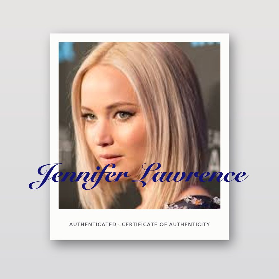 Autographed Jennifer Lawrence 8x10 Photo