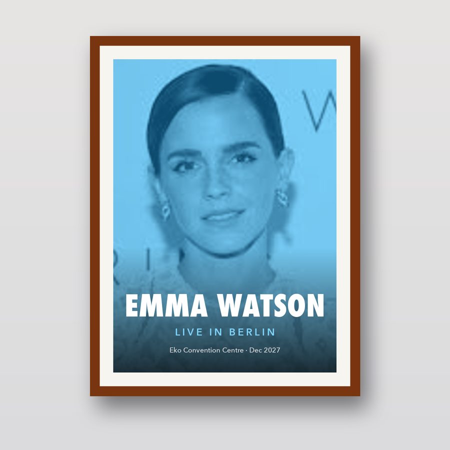 Emma Watson Live in Berlin Poster