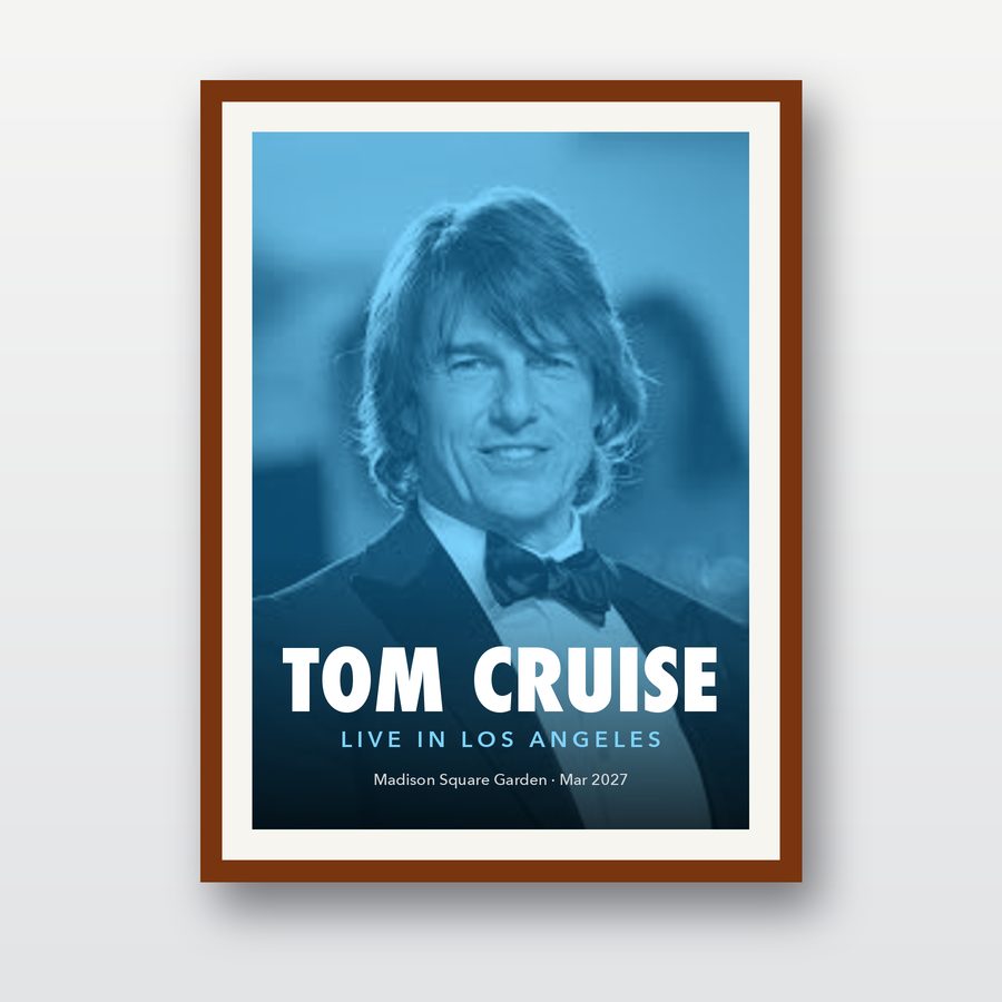 Tom Cruise Live in Los Angeles Poster