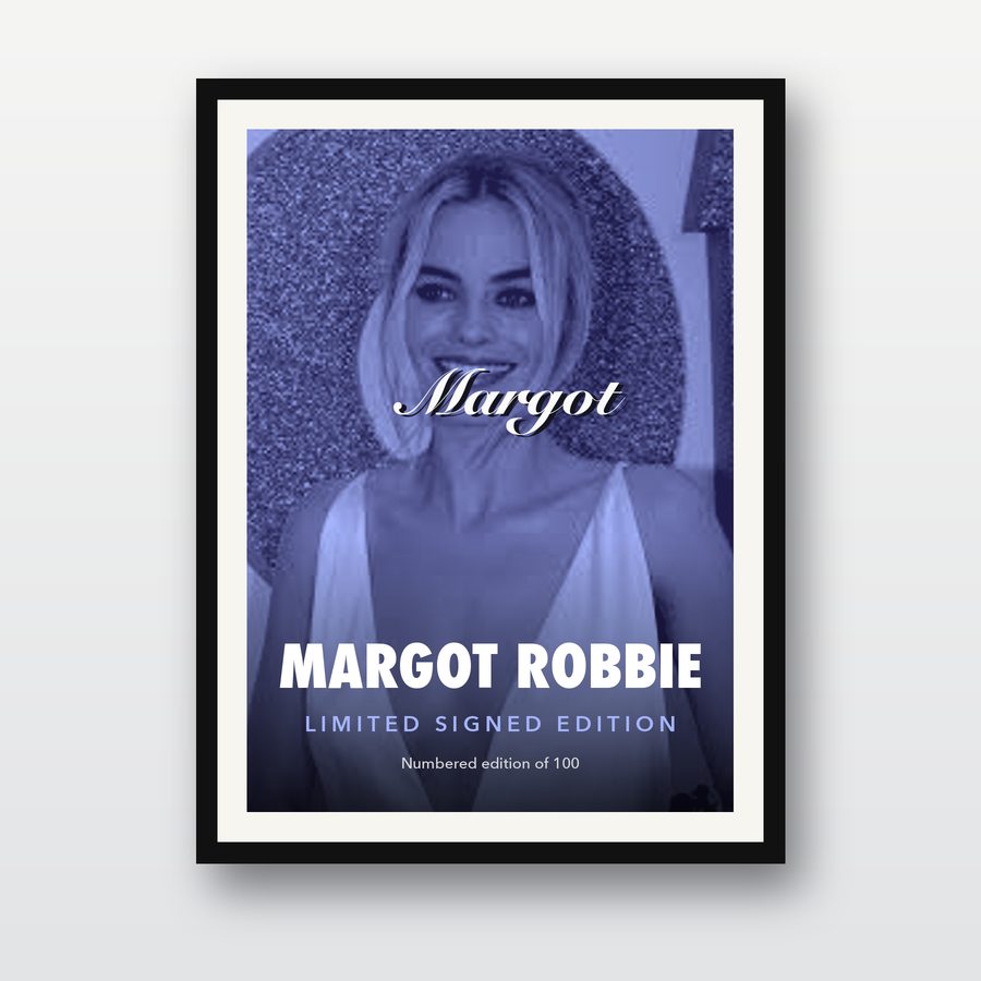 Signed Margot Robbie Poster