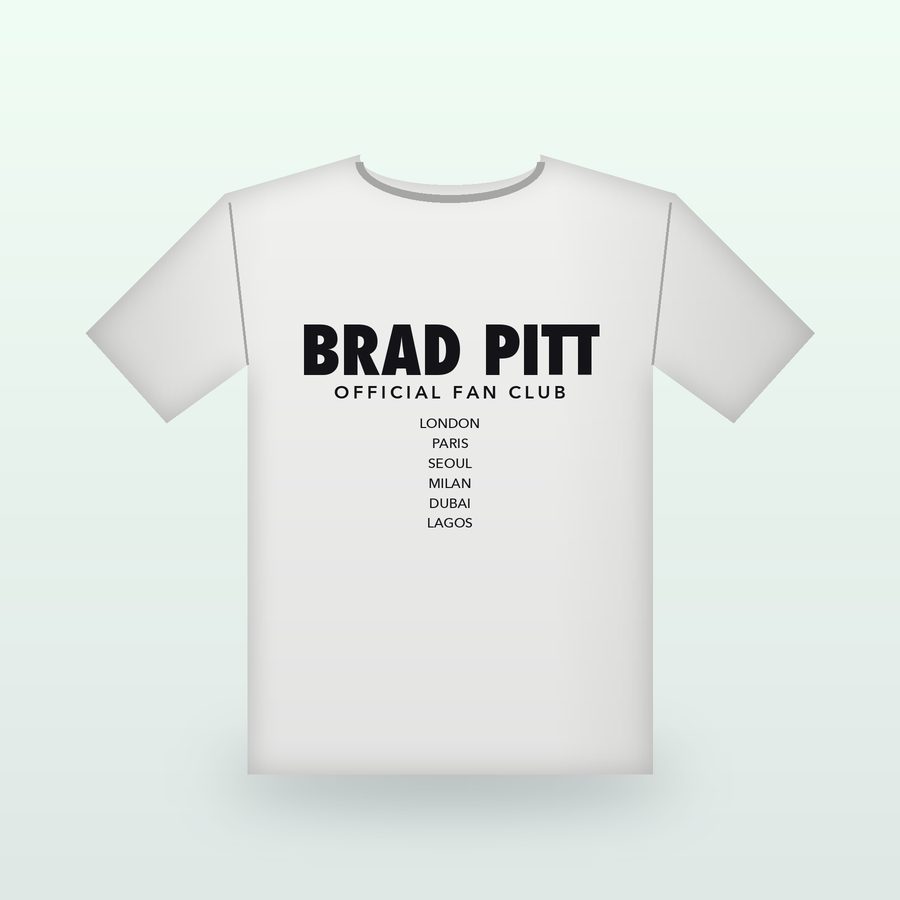 Brad Pitt Fan Club Tee