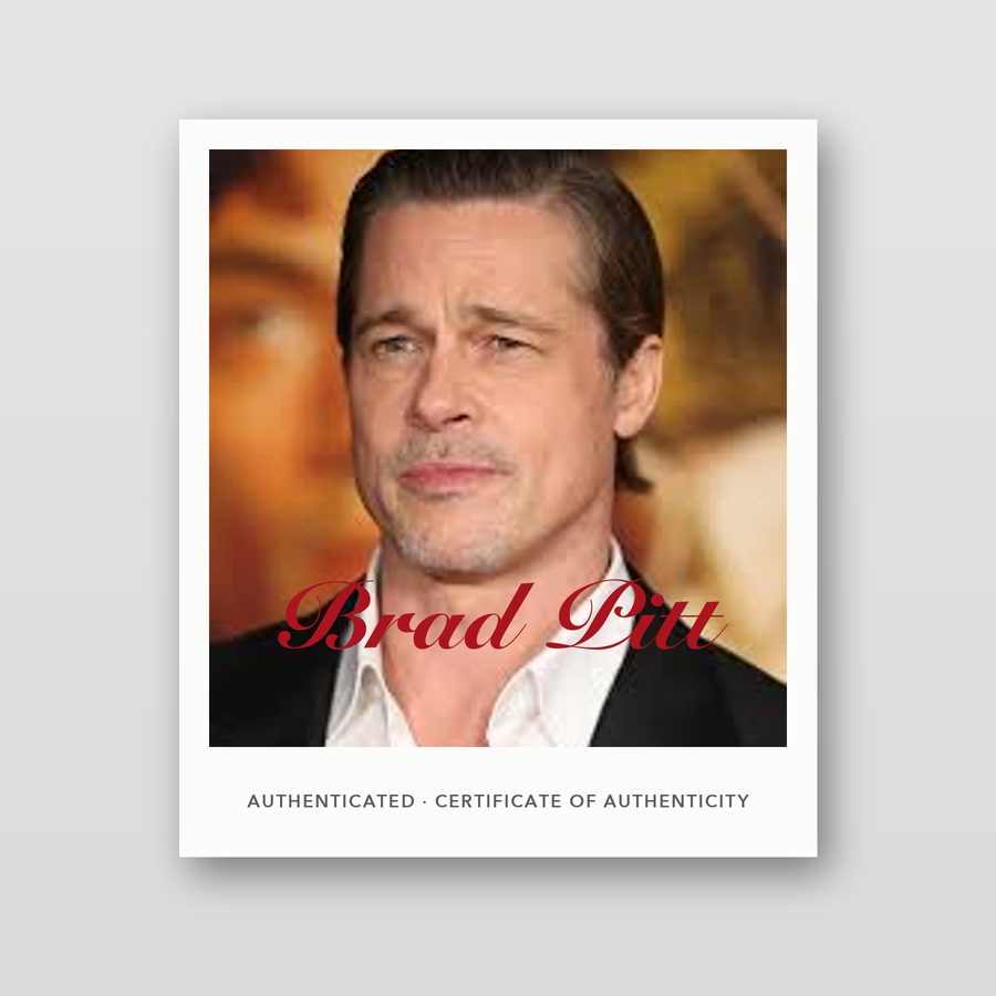 Autographed Brad Pitt 8x10 Photo