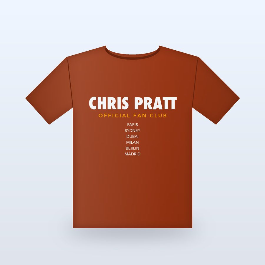 Chris Pratt Fan Club Tee
