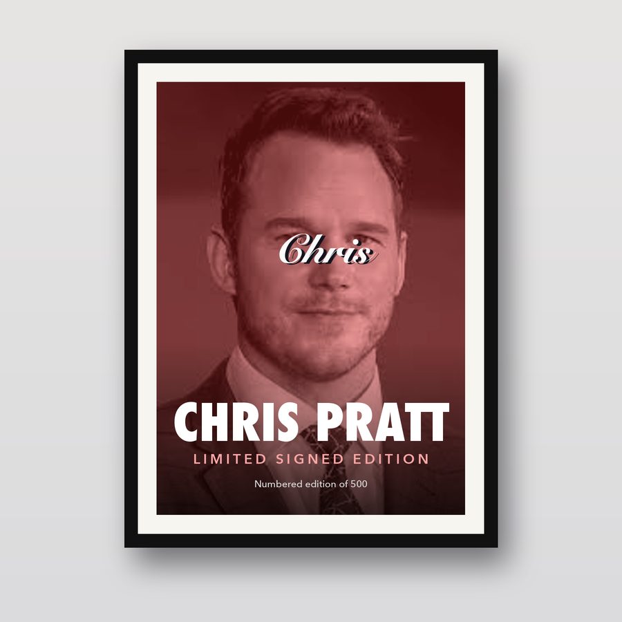 Signed Chris Pratt Poster