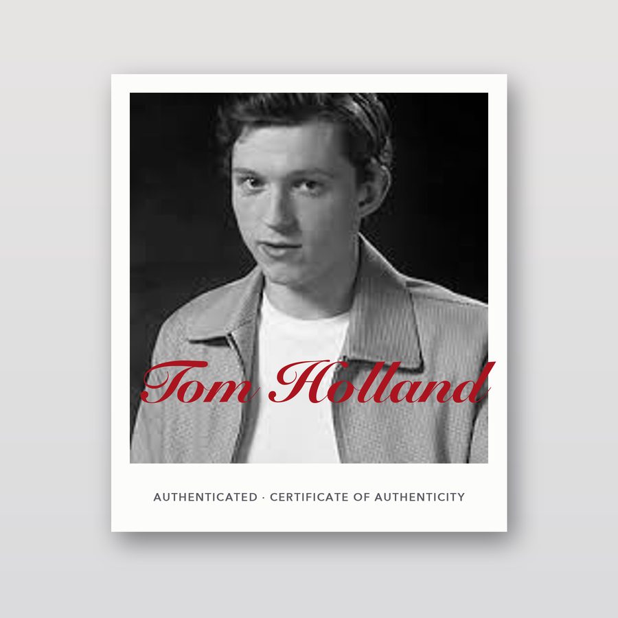 Autographed Tom Holland 8x10 Photo