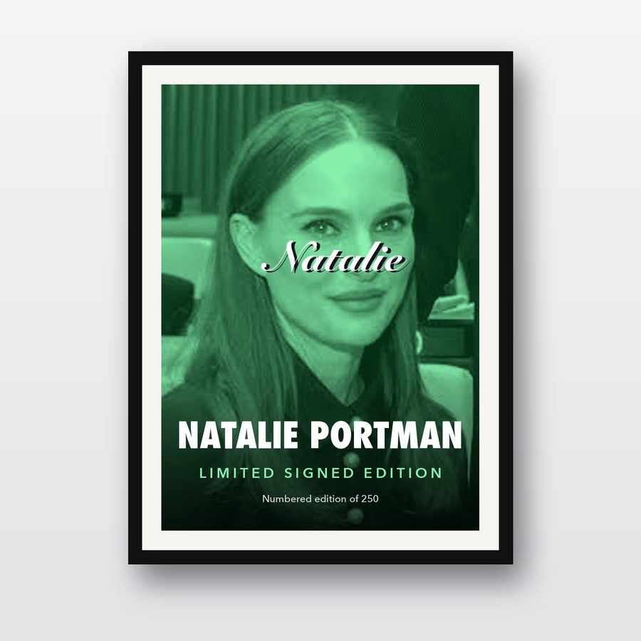 Signed Natalie Portman Poster