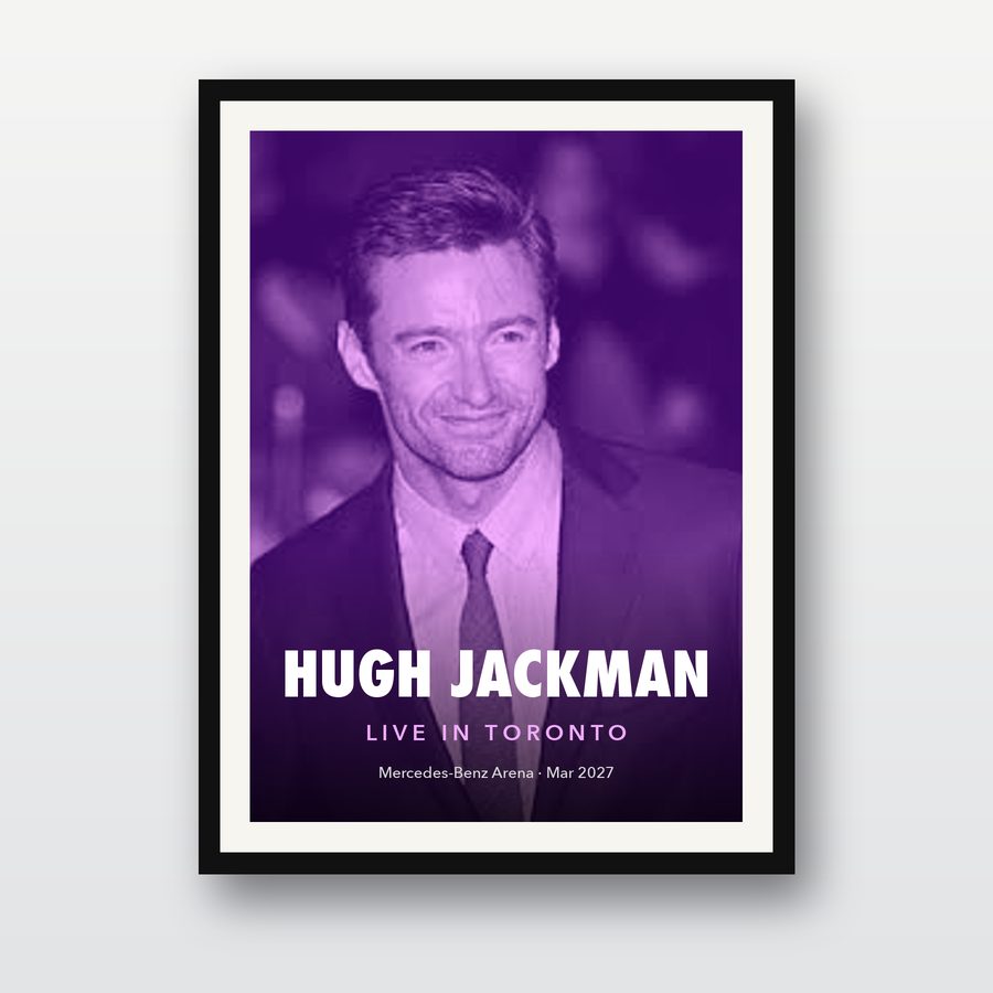 Hugh Jackman Live in Toronto Poster
