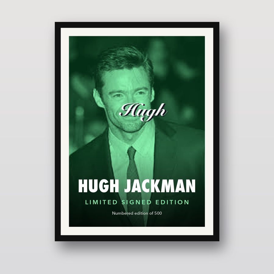 Signed Hugh Jackman Poster