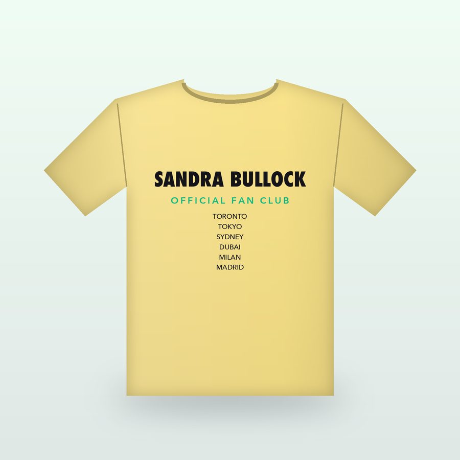 Sandra Bullock Fan Club Tee