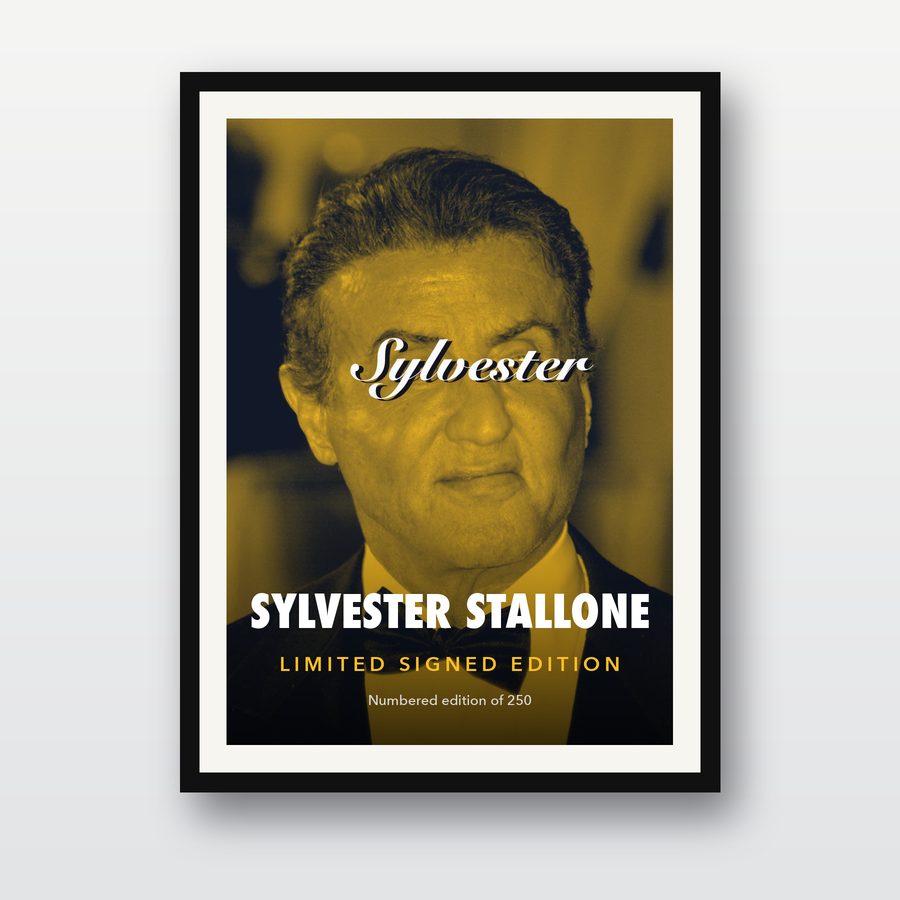 Signed Sylvester Stallone Poster