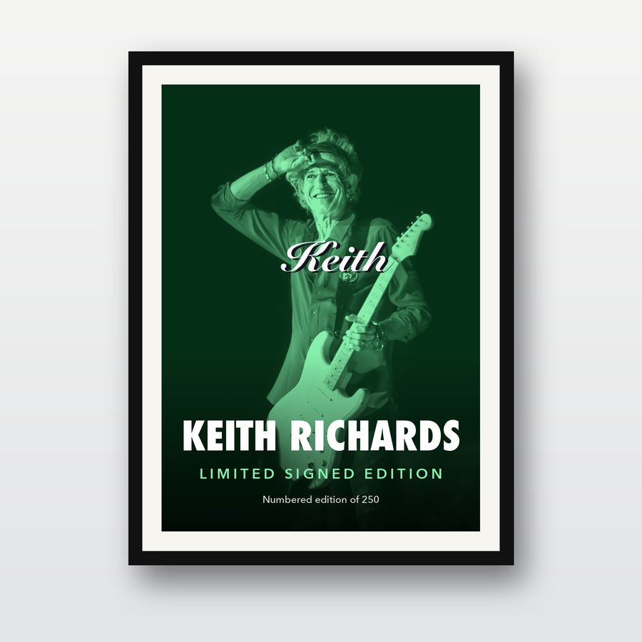 Signed Keith Richards Poster